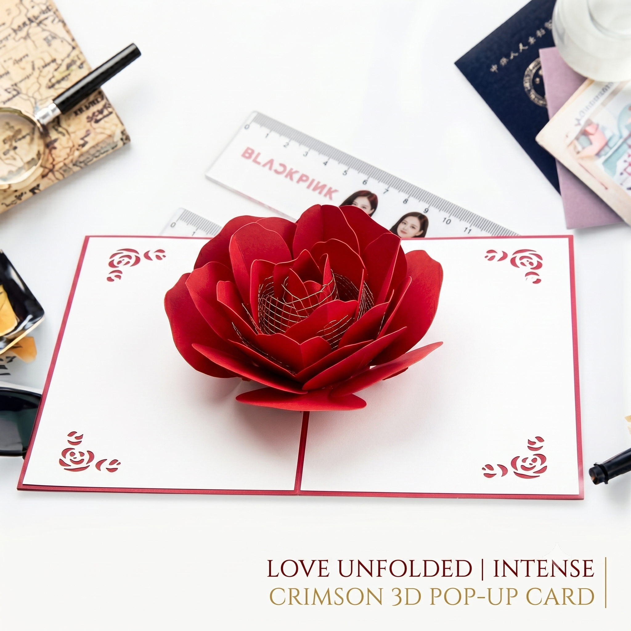 Rose Pop-Up Flower Card